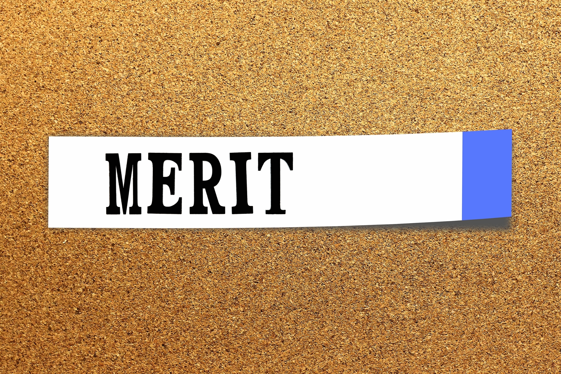 「MERIT」と書かれた付箋