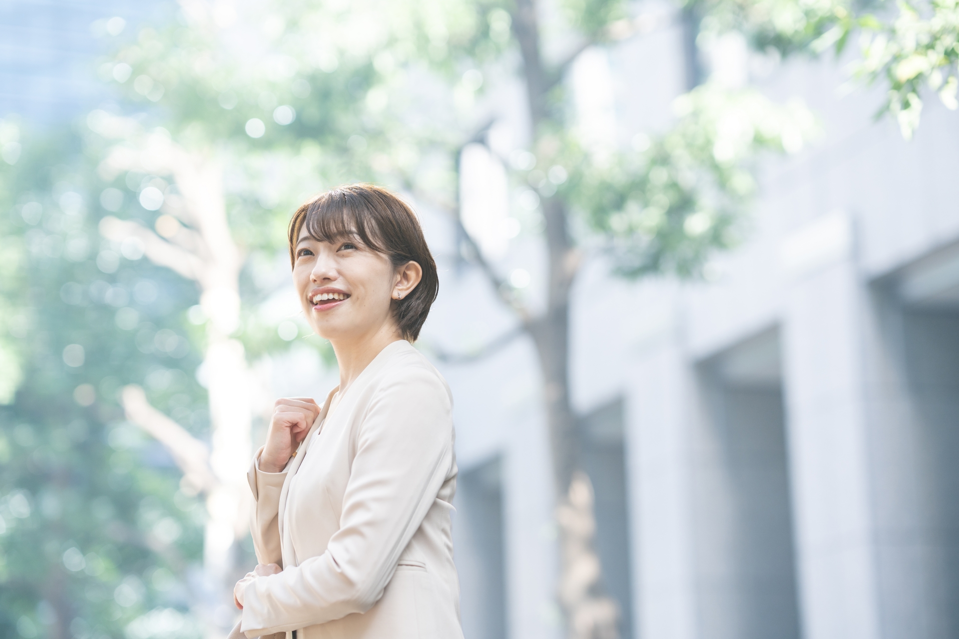 笑顔のビジネスウーマン